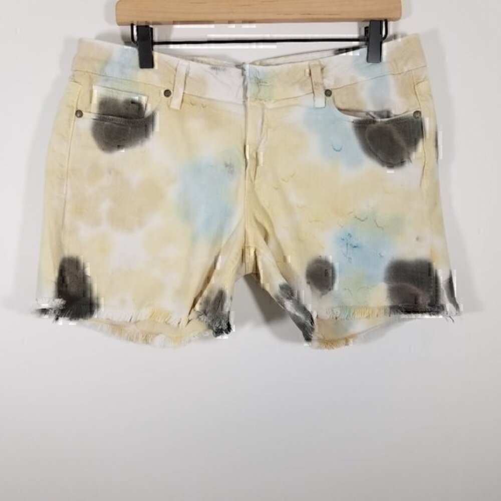 PAIGE Jimmy Jimmy Short Acid Wash Jean Shorts 30 - Picture 1 of 7